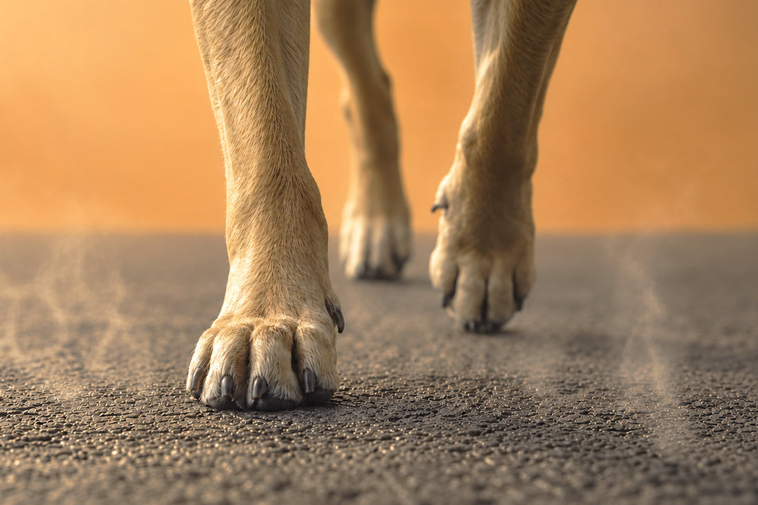 Las patas del perro en verano: cómo protegerlas del asfalto caliente