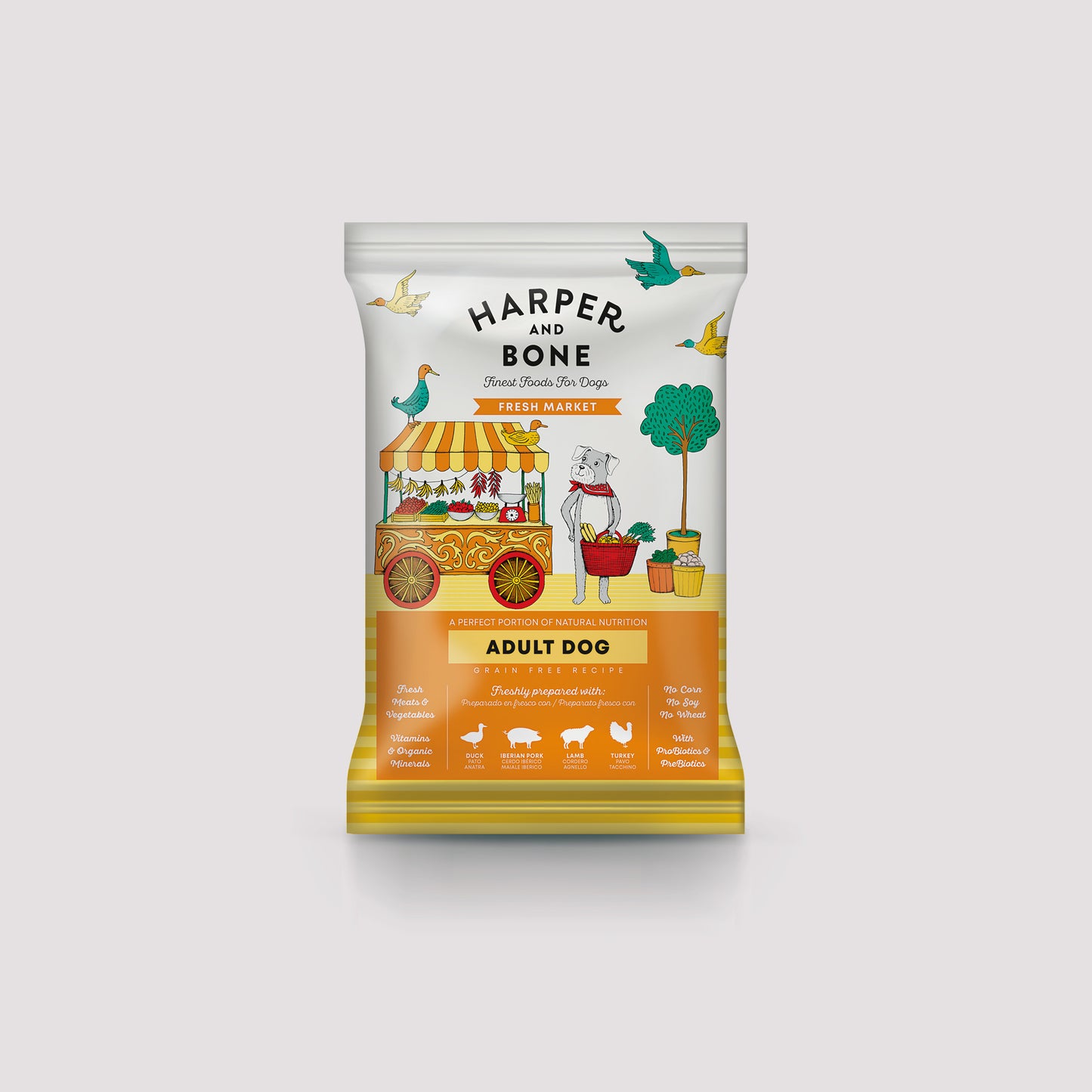 Sobre muestra Harper & Bone Adult Medium Fresh Market de 100g