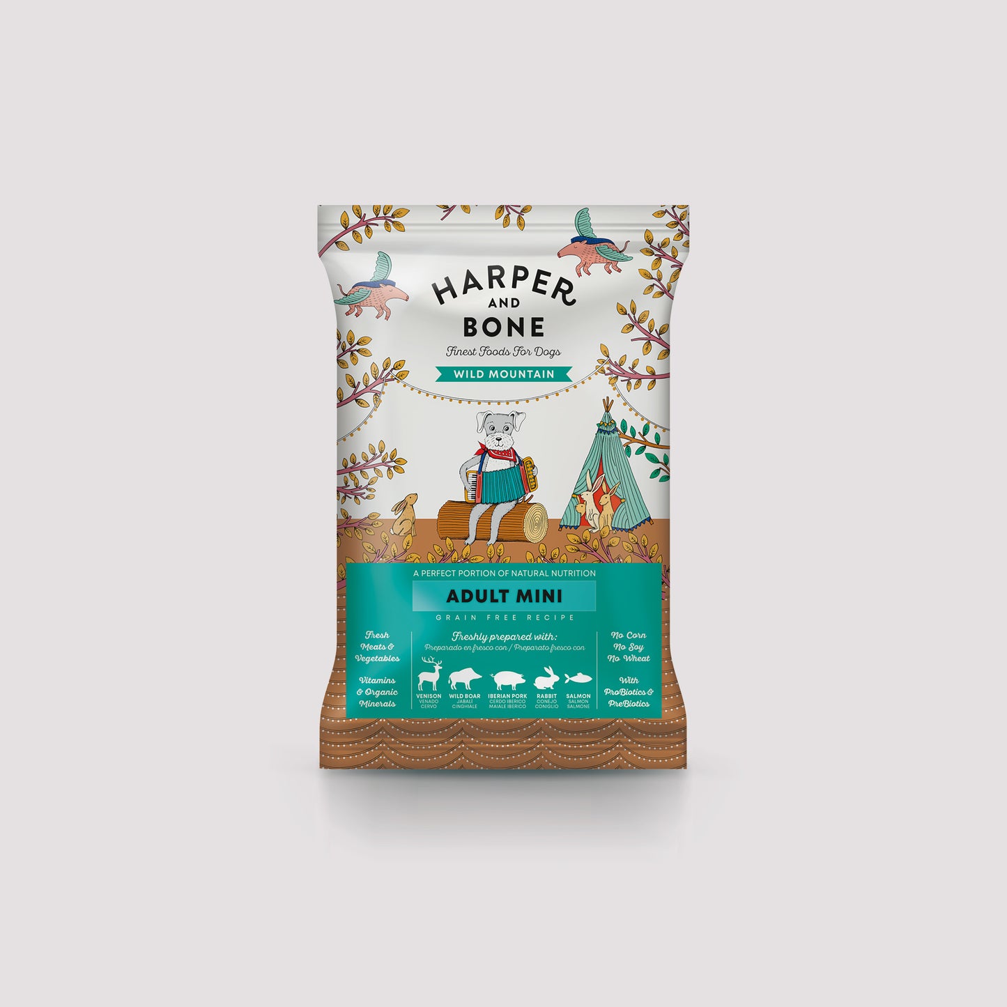 Sobre muestra Harper & Bone Adult Mini Wild Mountain de 100g