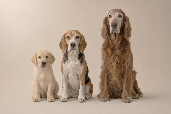 Alimento natural para perros según su edad