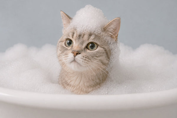 How to bathe a cat?