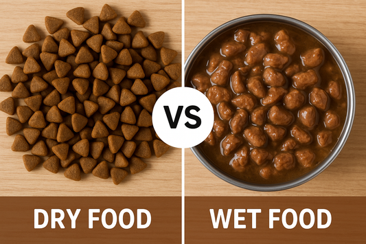 Alimentación seca con carne fresca vs. comida húmeda: ¿qué es mejor?