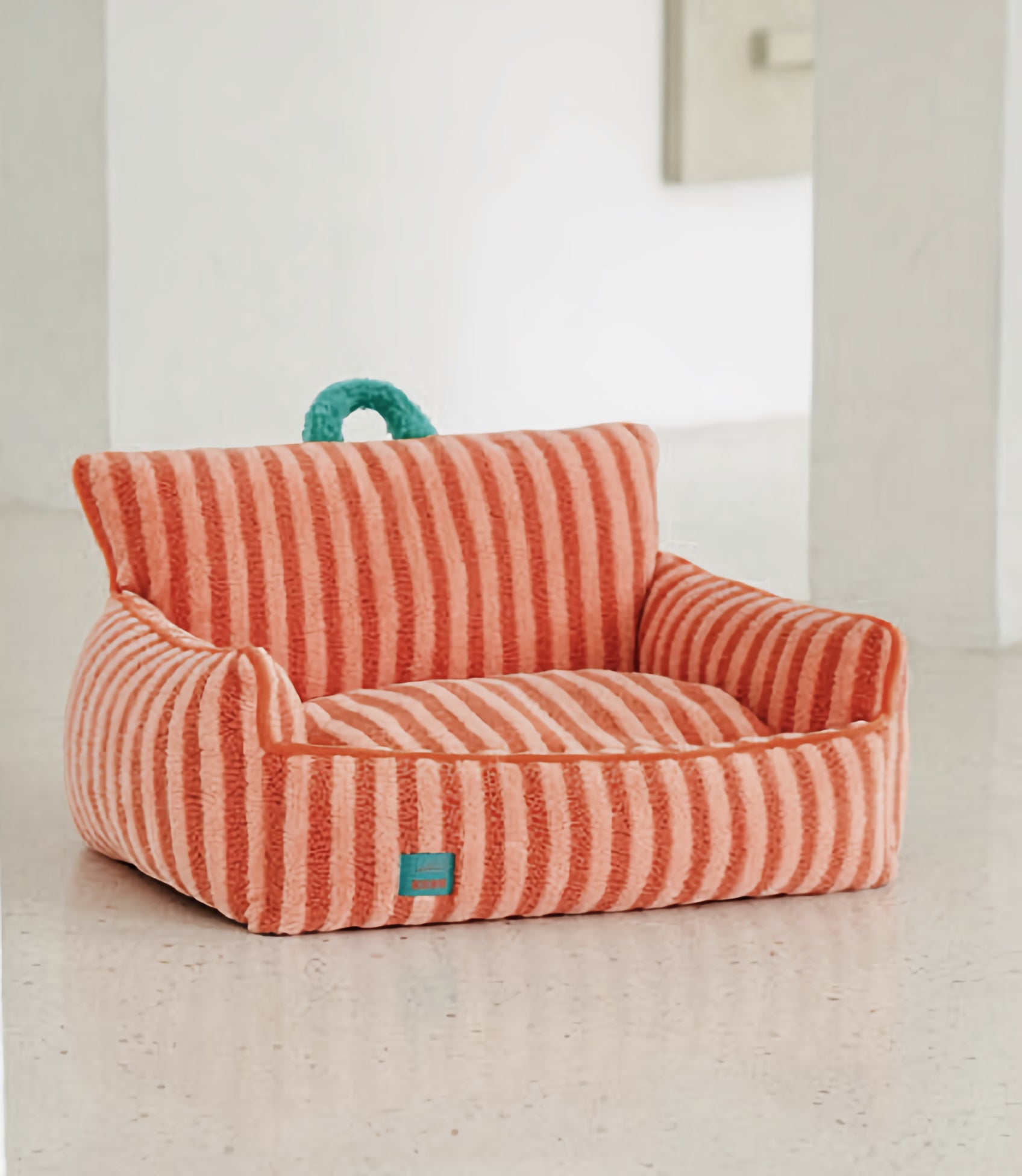 Sofa orange stripes
