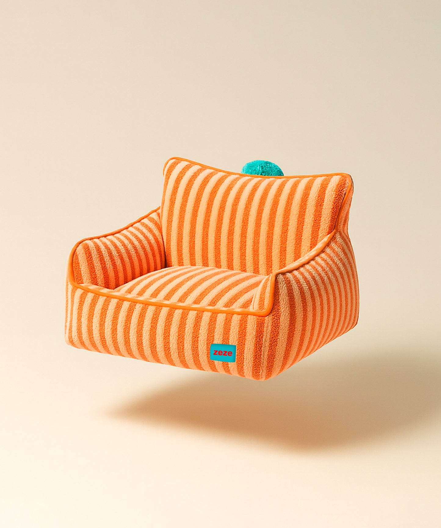Sofa orange stripes