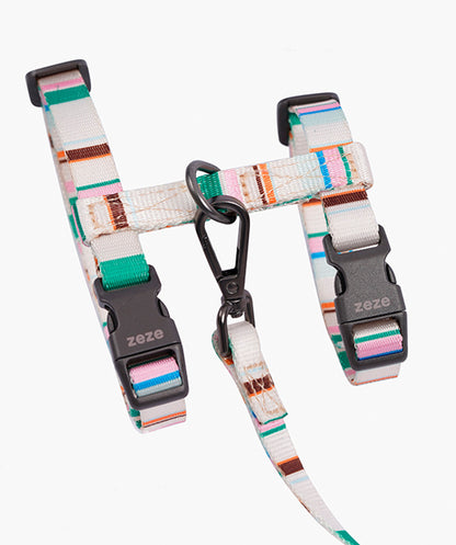 Leash & Harness Kit white