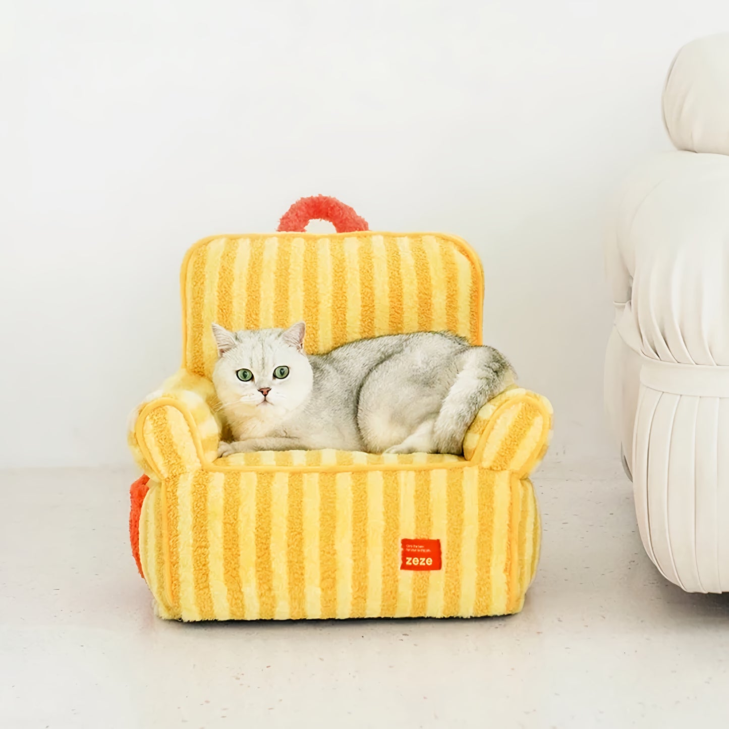 Sofa yellow stripes