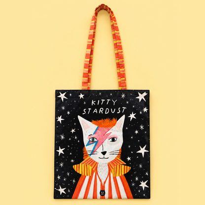 Kitty Stardust Cat Tote Bag