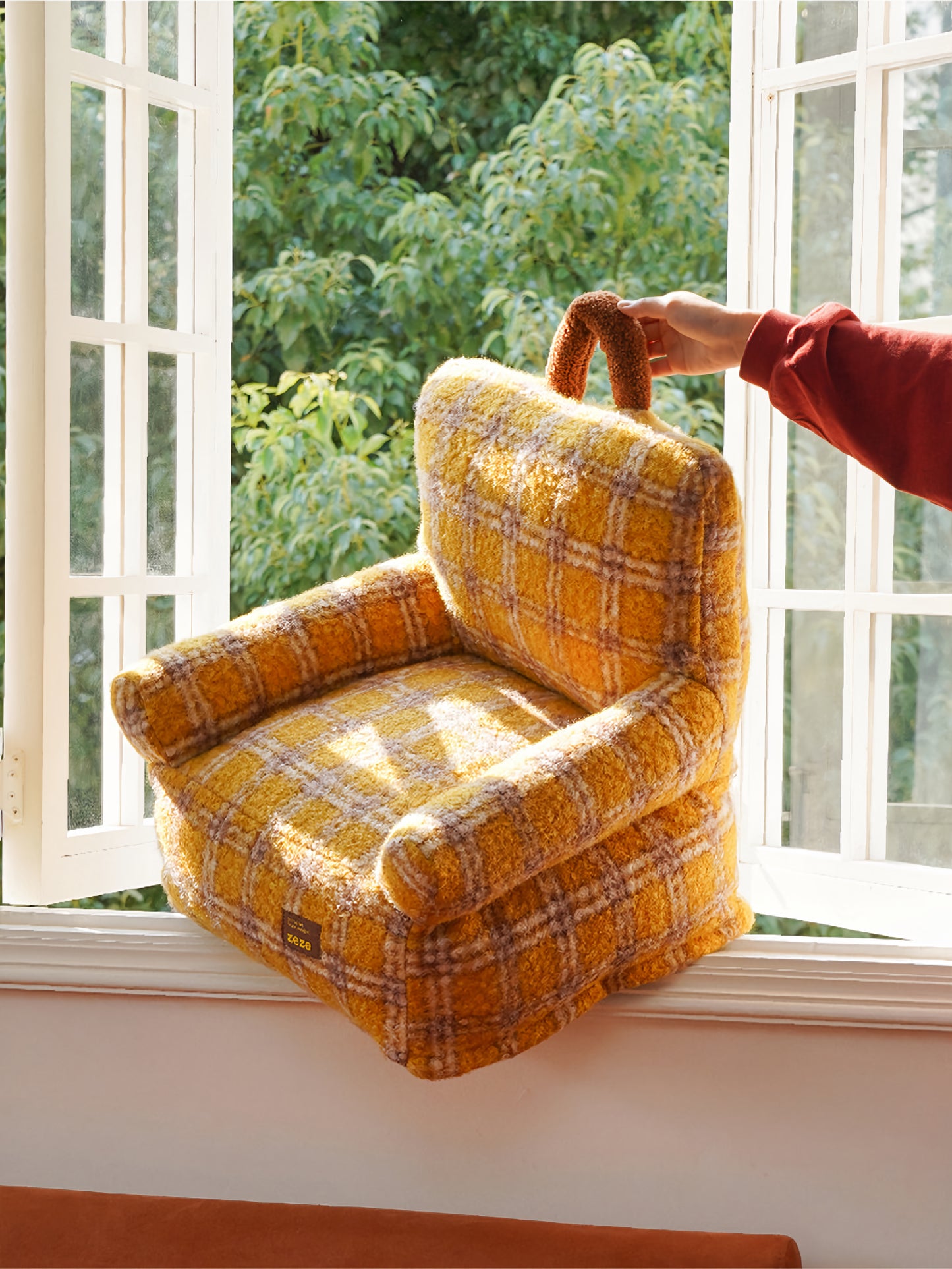 Vintage Plaid Sofa