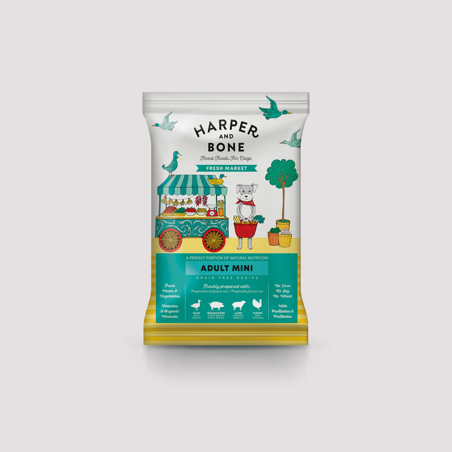 Sobre muestra Harper & Bone Adult Mini Fresh Market de 100g