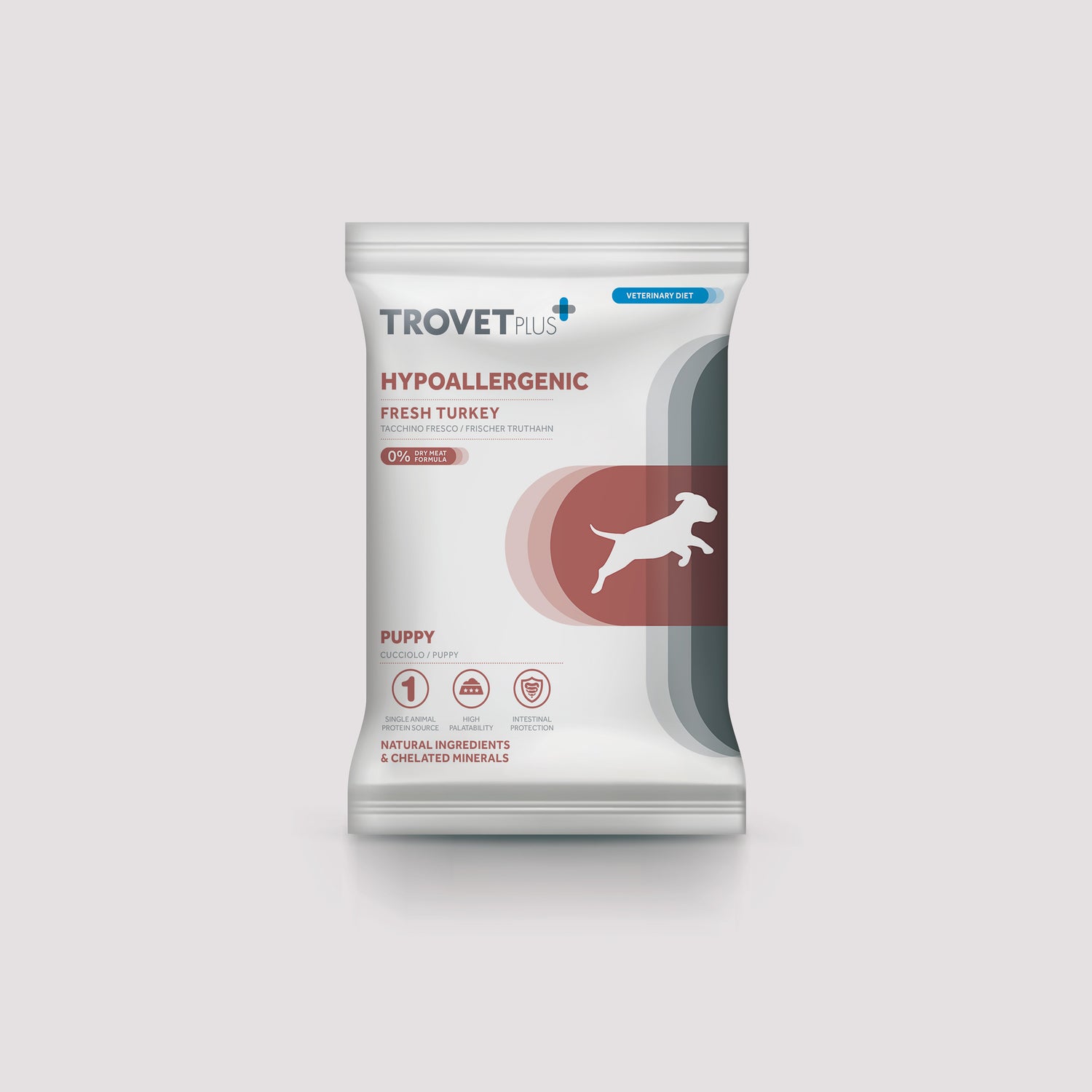 Muestra de alimento Trovetplus Puppy Hypoallergenic con pavo de 100 gramos