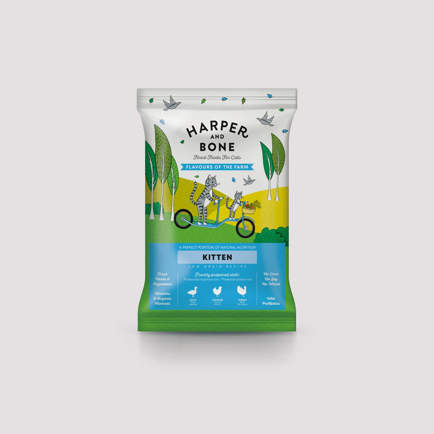 Sobre muestra Harper & Bone Kitten Flavours of the farm de 70g