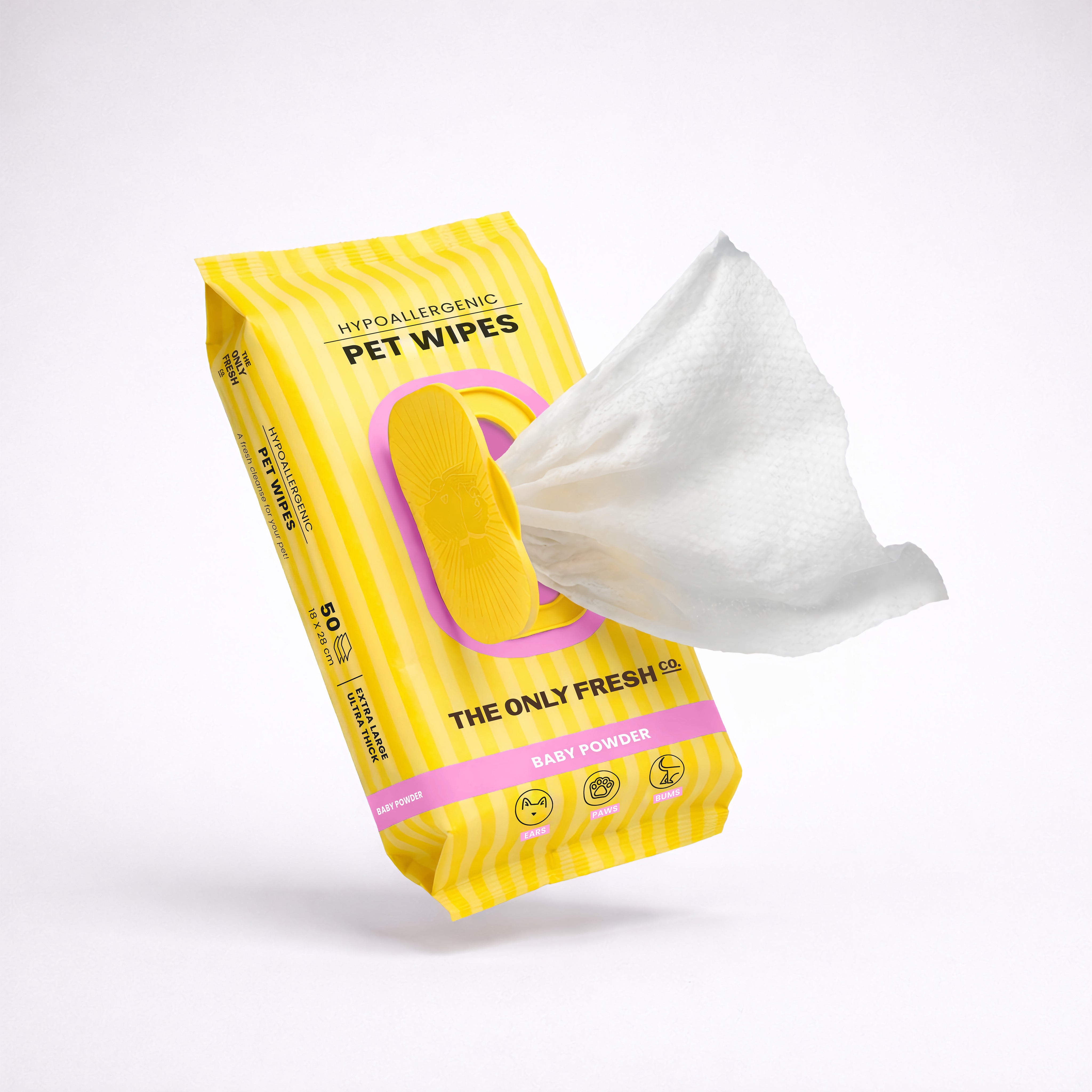 Pet Wipes - Baby Powder