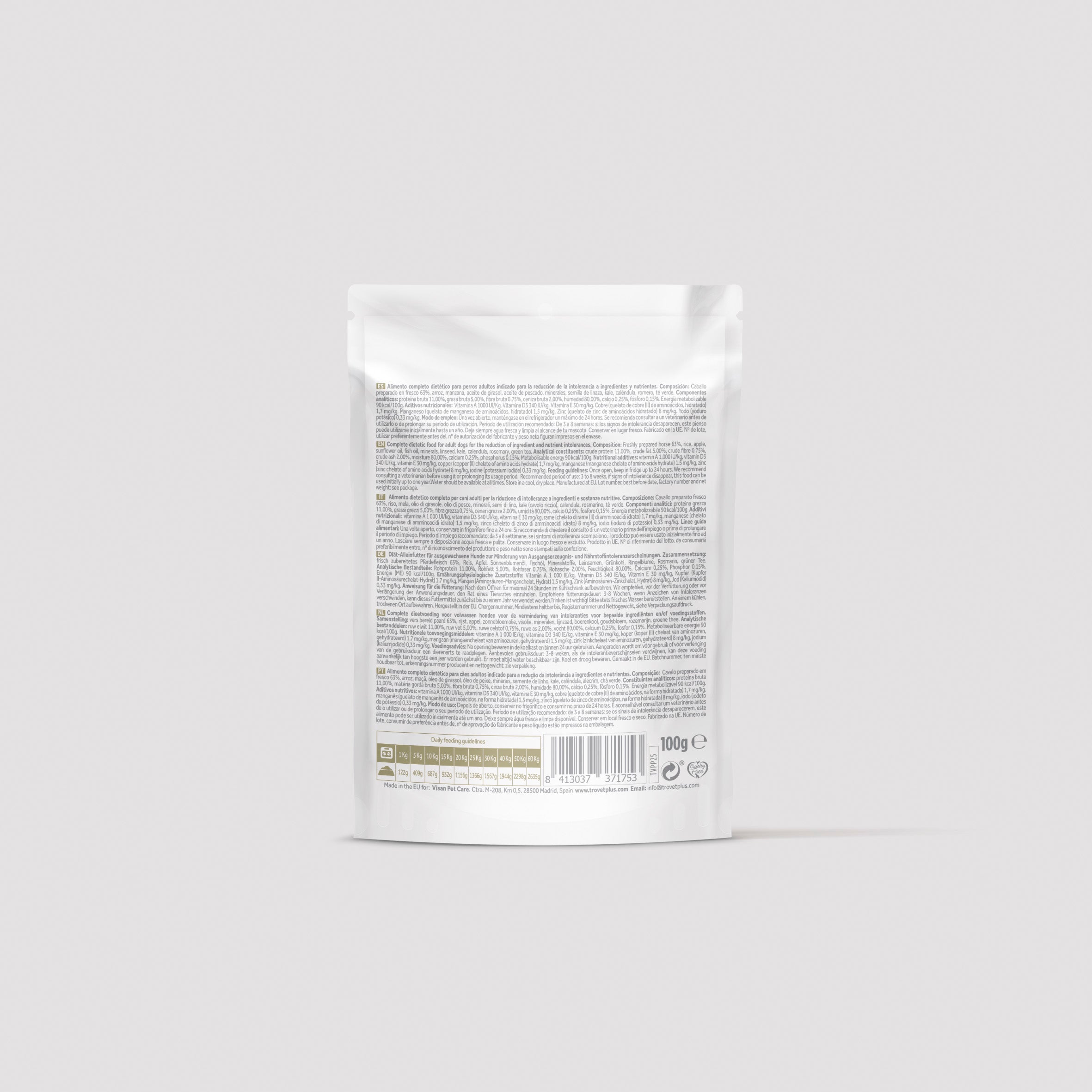Hypoallergenic - Fresh horse - humide pour chiens