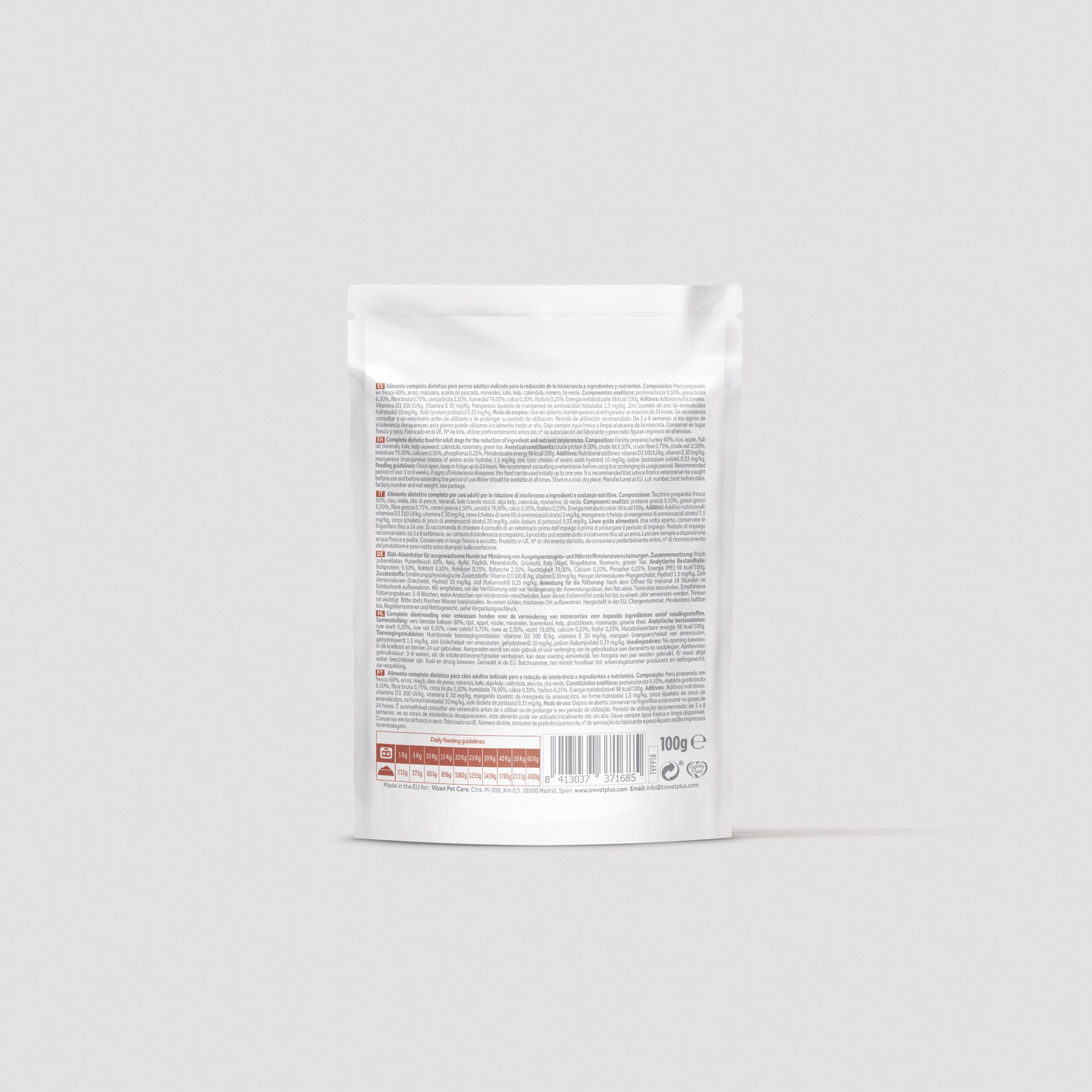 Hypoallergenic - Fresh turkey - wet for dog