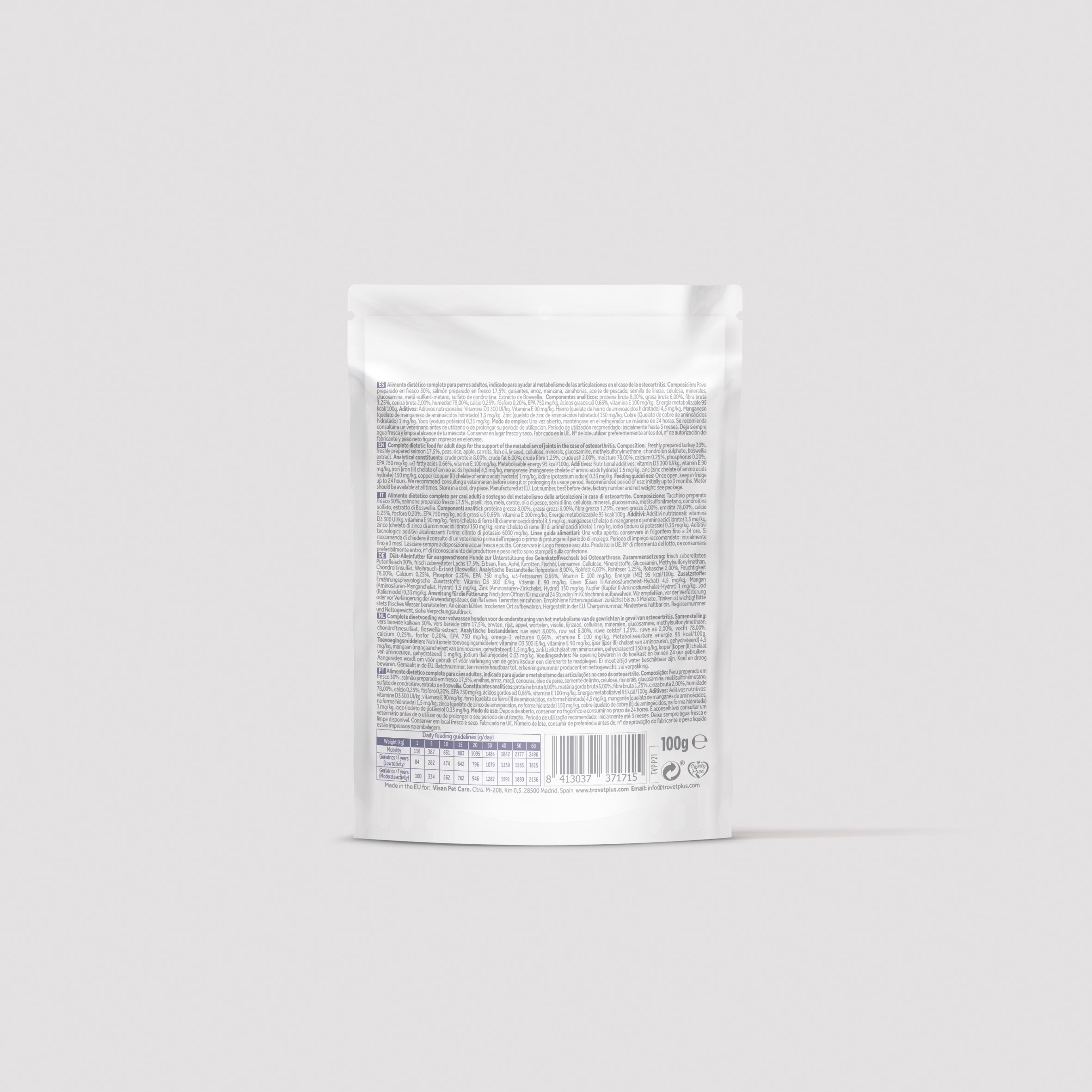 Mobility & Geriatrics - Fresh salmon - wet dog food