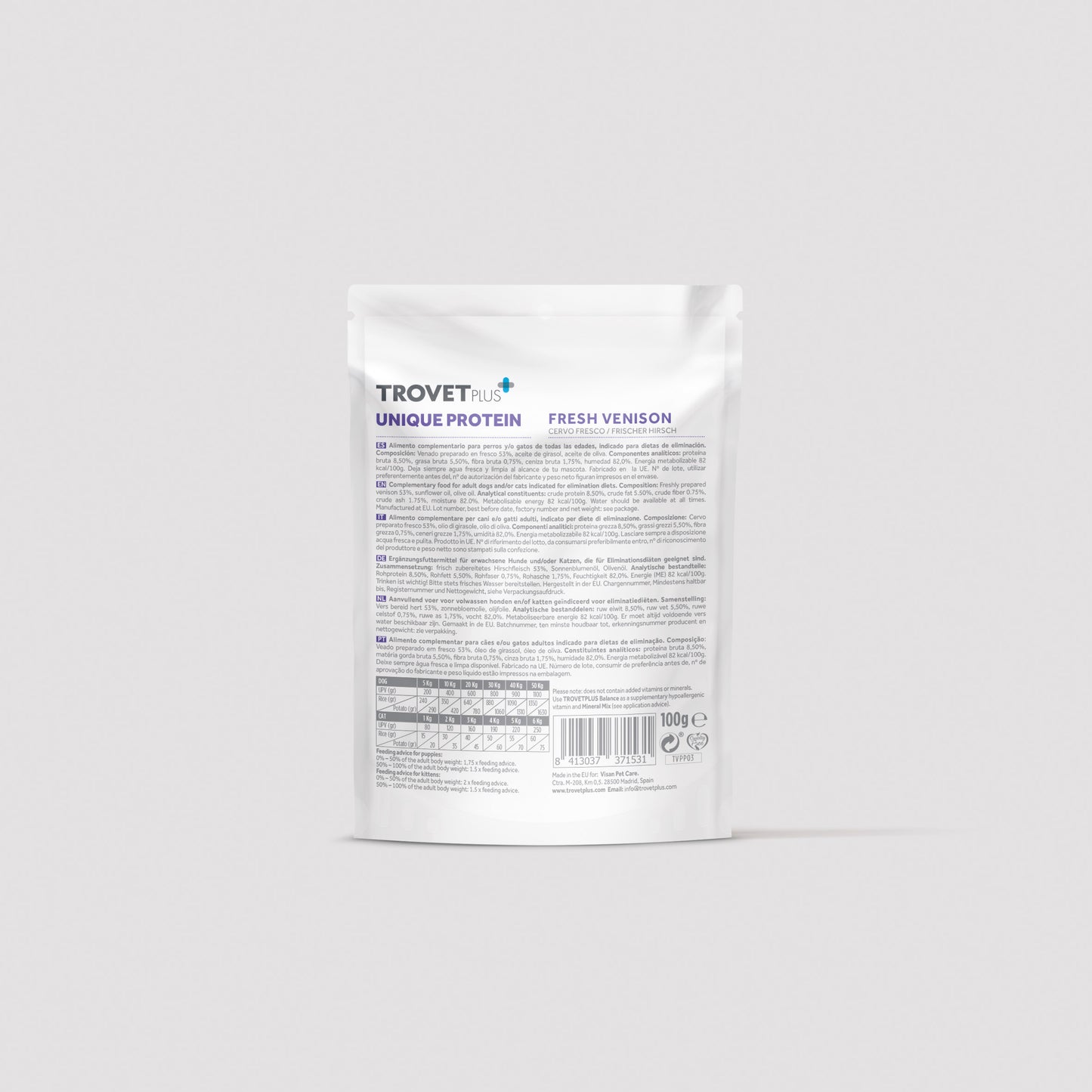 Unique protein - Fresh Venison