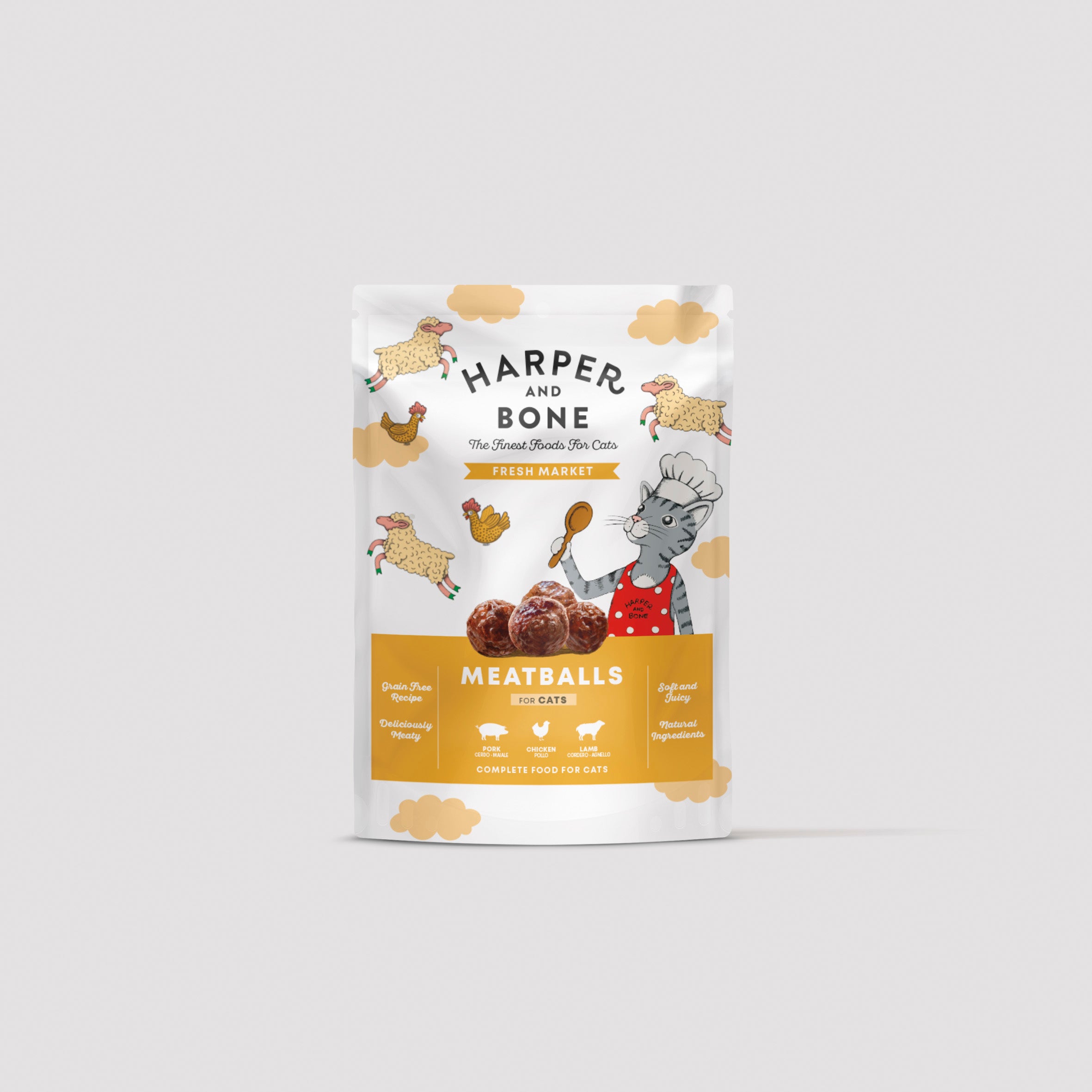 サイズM MASSES x M&M Dog and Cat food BALLS Meatballs for Cats - Fresh Market – Onlyfresh.com