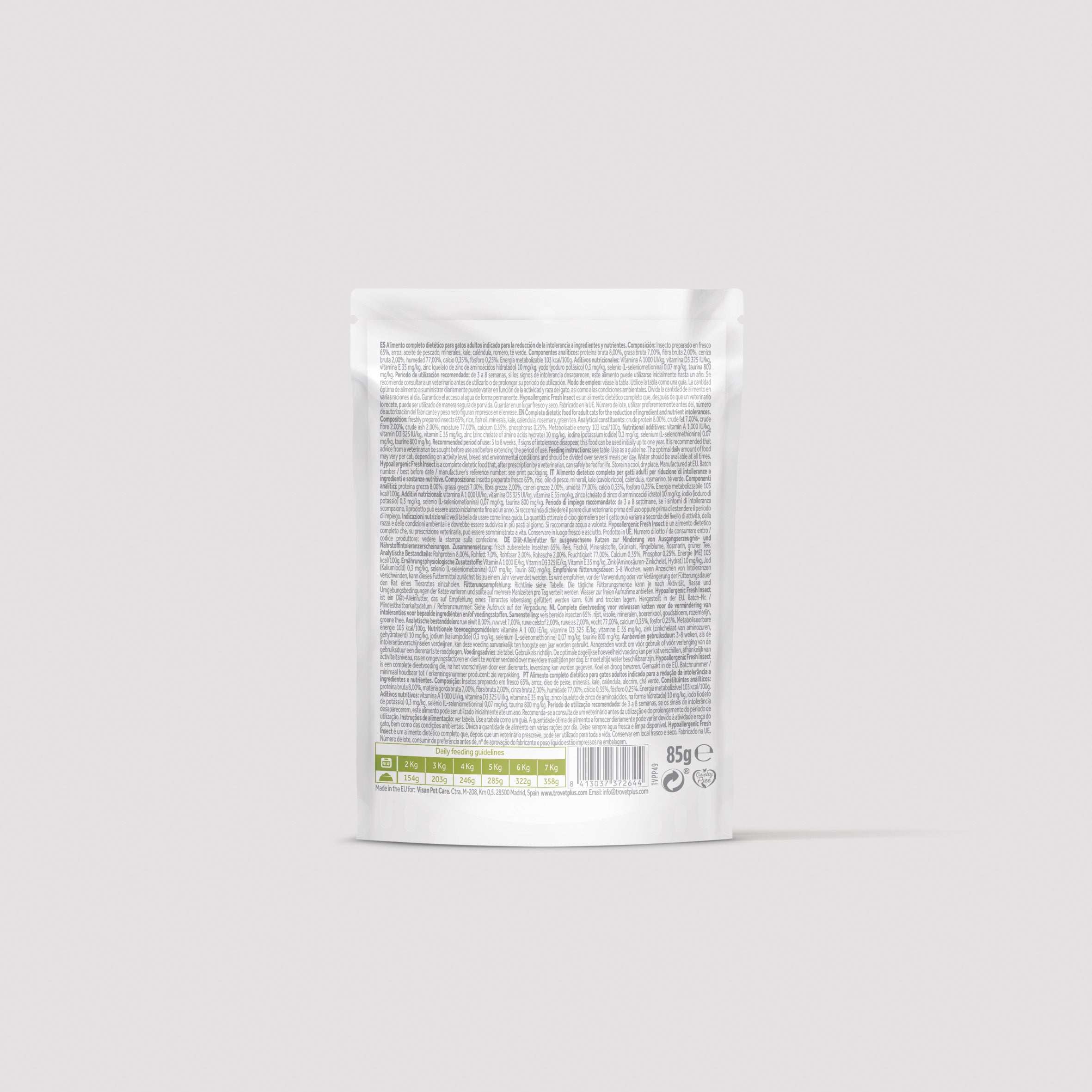 Hypoallergenic - Fresh insect - humide pour chats