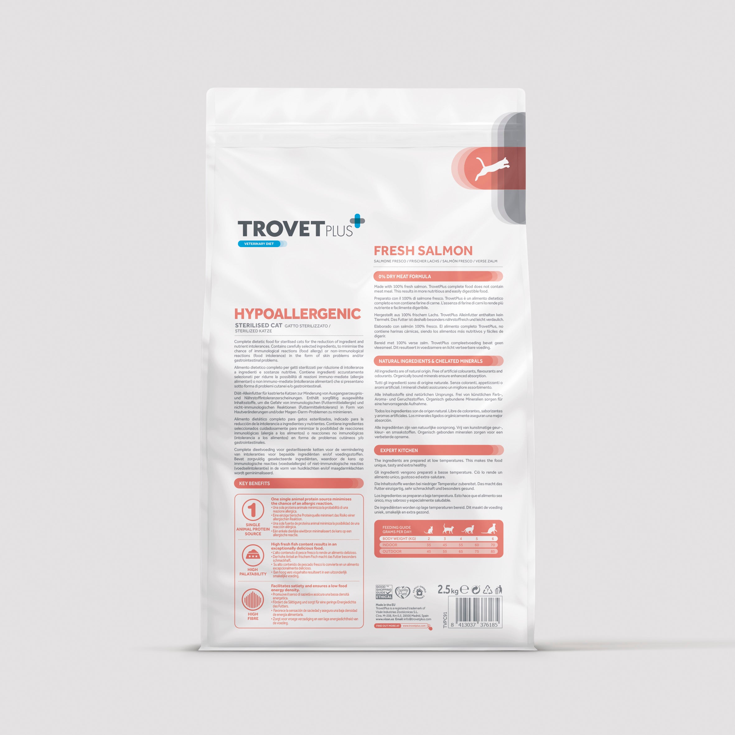 Hypoallergenic - Fresh salmon - para gatos