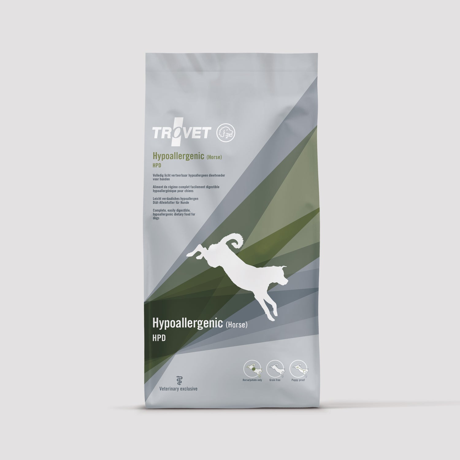Bolsa de alimento Trovet Hipoalergénico Rich in Horse para perros