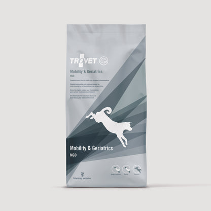 Bolsa de alimento Trovet Mobility & Geriatrics para perros adultos