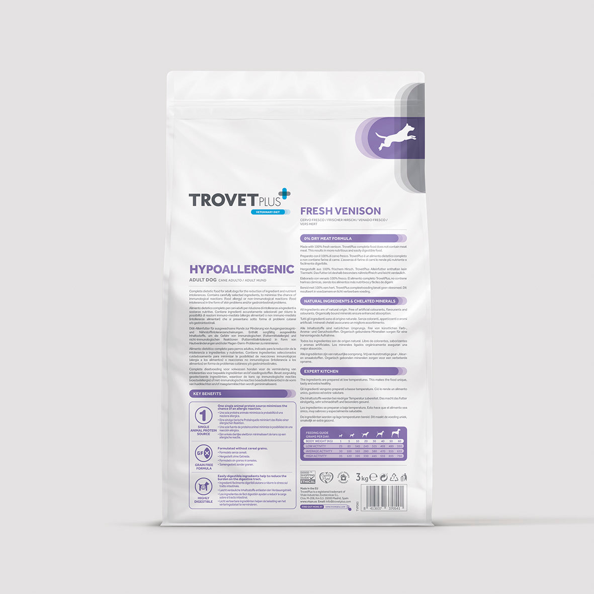 Hypoallergenic - Fresh venison - para perros