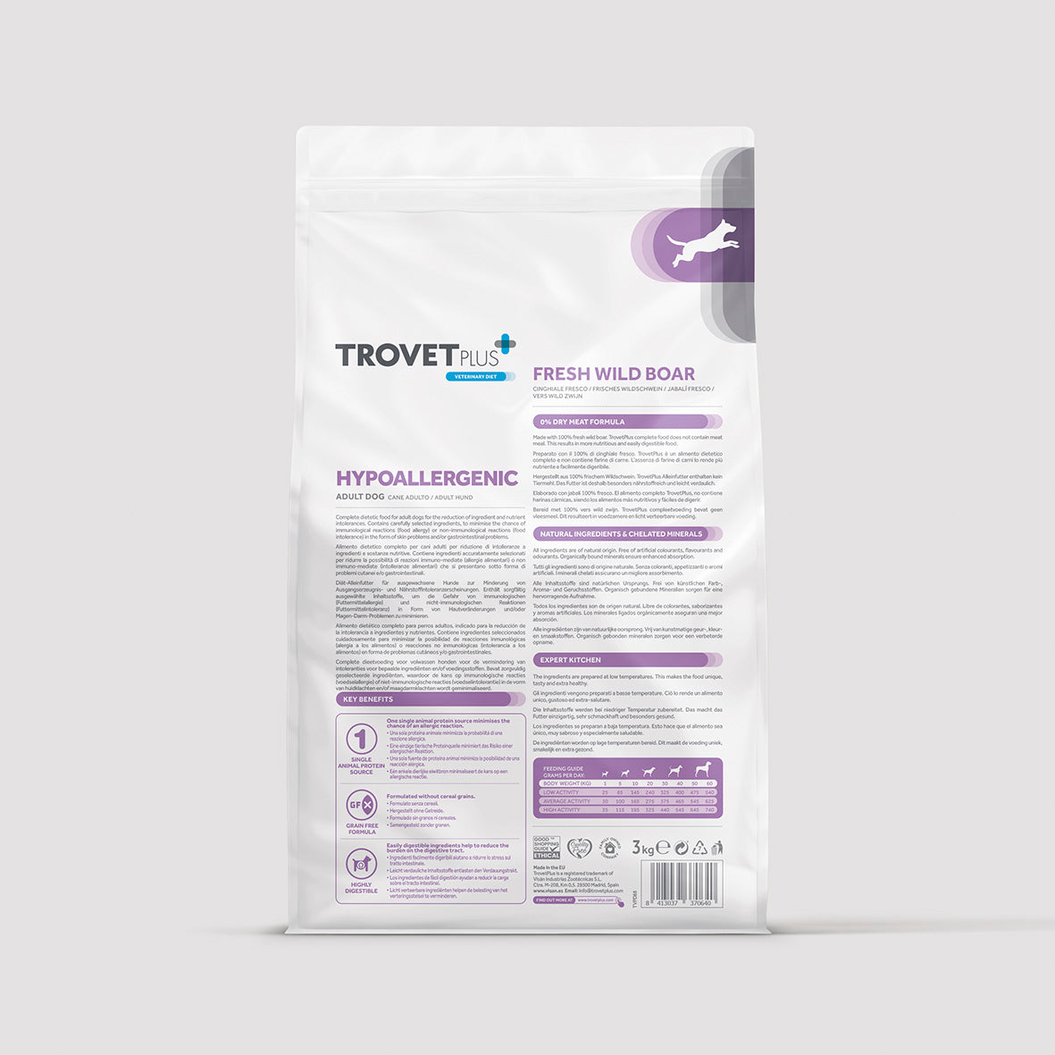 Hypoallergenic - Fresh wild boar - for dogs