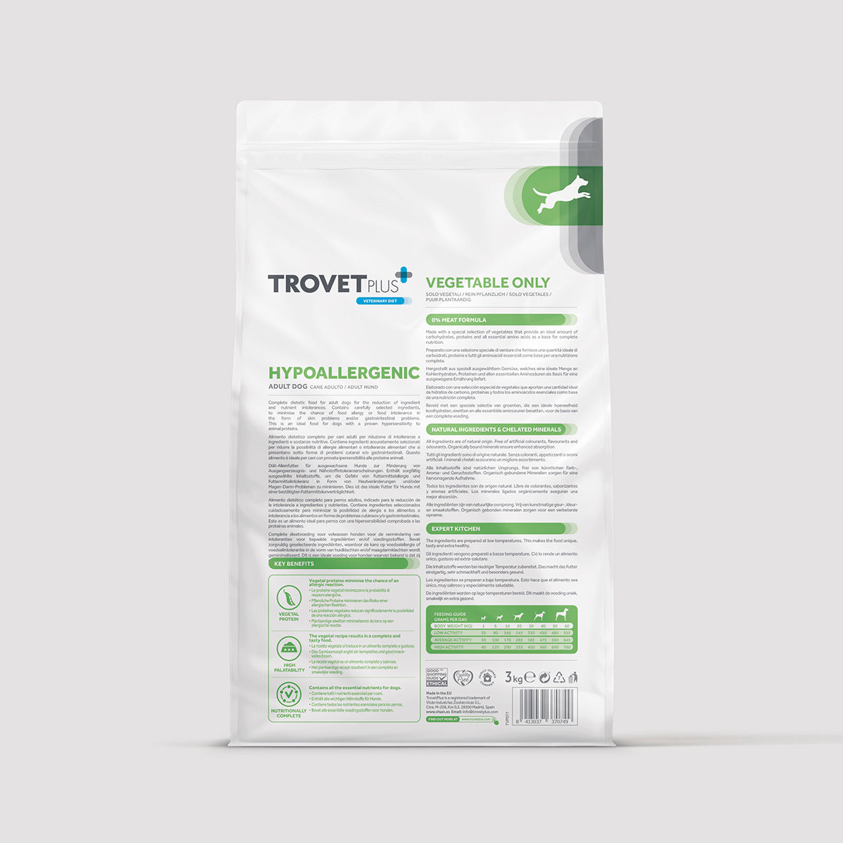Hypoallergenic - Vegetable only - pour chiens