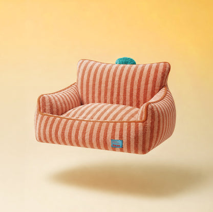 Sofa orange stripes