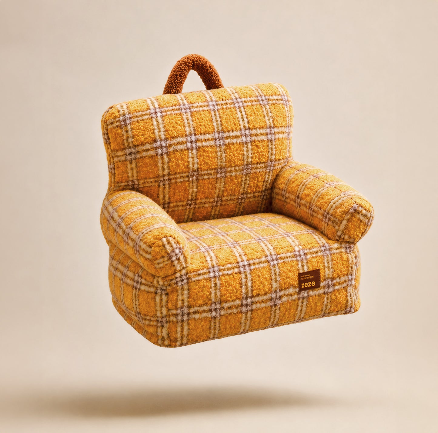 Vintage Plaid Sofa