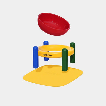 Chroma Ceramic Pet Bowl & Mat Set