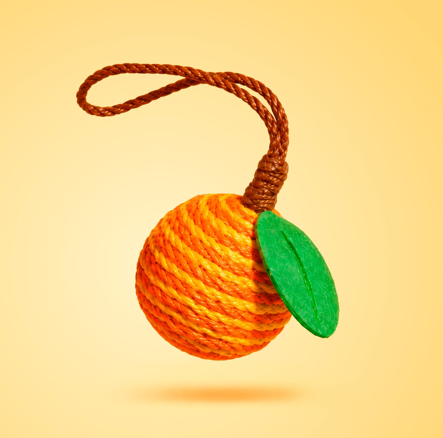 Orange rope scratch ball