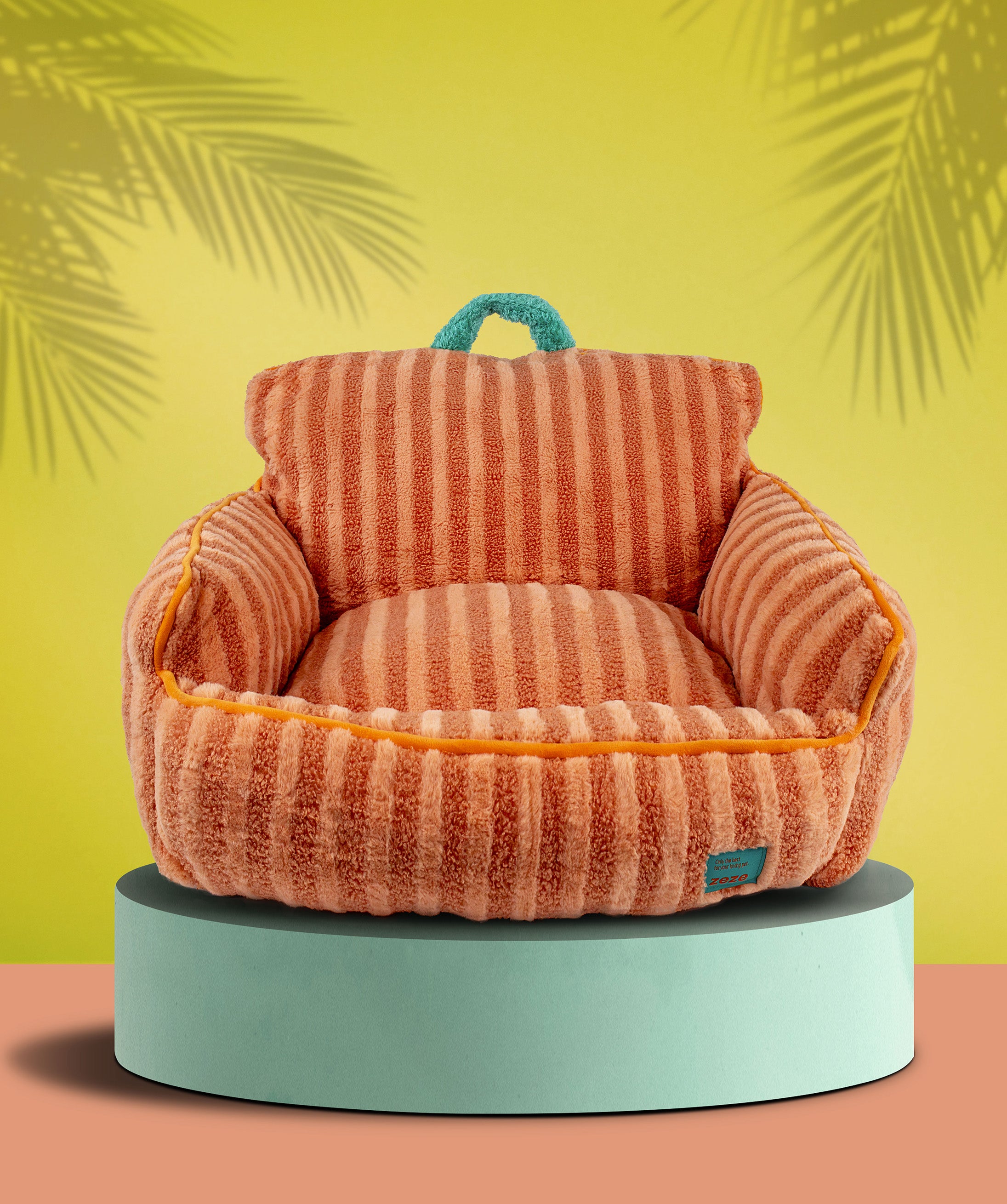 Sofa orange stripes