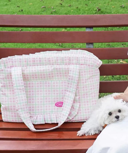 Plaid pet bag