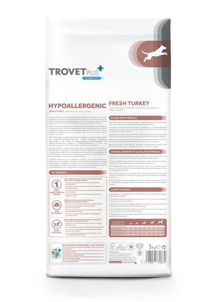 Hypoallergenic - Fresh turkey - para perros