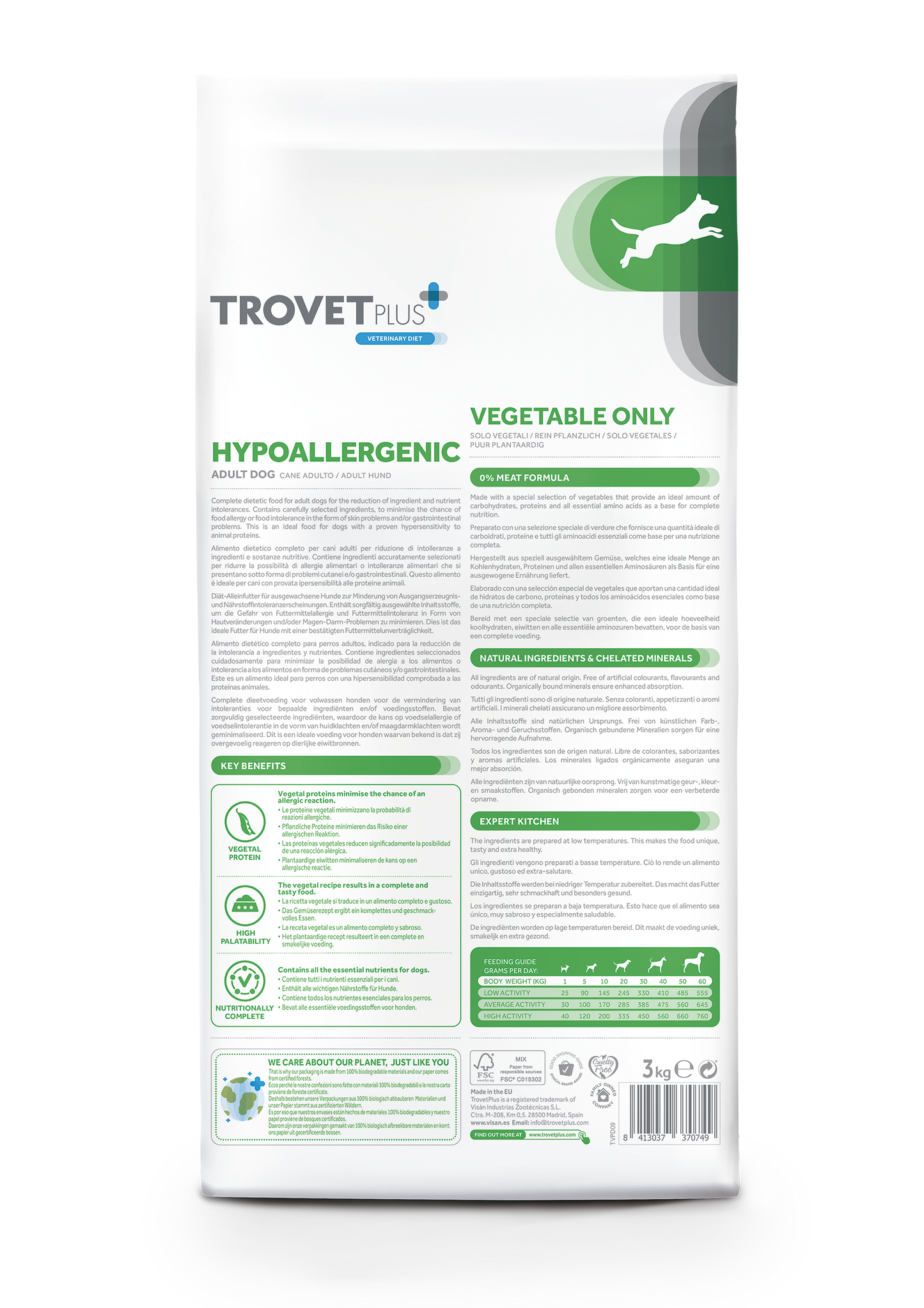 Hypoallergenic - Vegetable only - voor honden