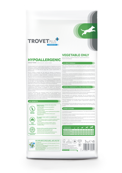 Hypoallergenic - Vegetable only - voor honden