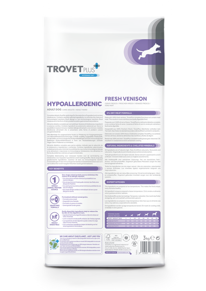 Hypoallergenic - Fresh venison - para perros